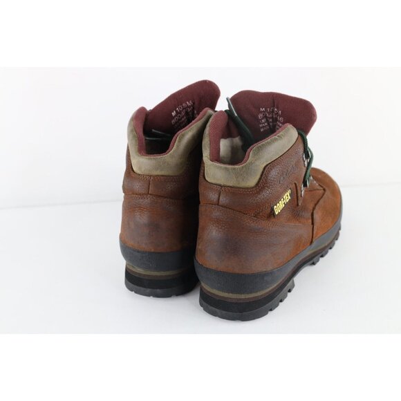 Vintage 90s Cabelas Mens 10.5 Distressed Waterproof Goretex Leather Ankle Boots